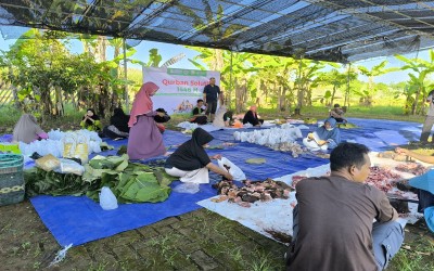 Pelaksanaan Kegiatan Qurban Bersama SDIT Lentera Hati dan LAZ Senyum Dhuafa