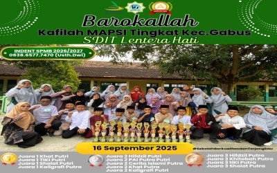 Barakallah, SD IT Lentera Hati Raih 13 Penghargaan MAPSI